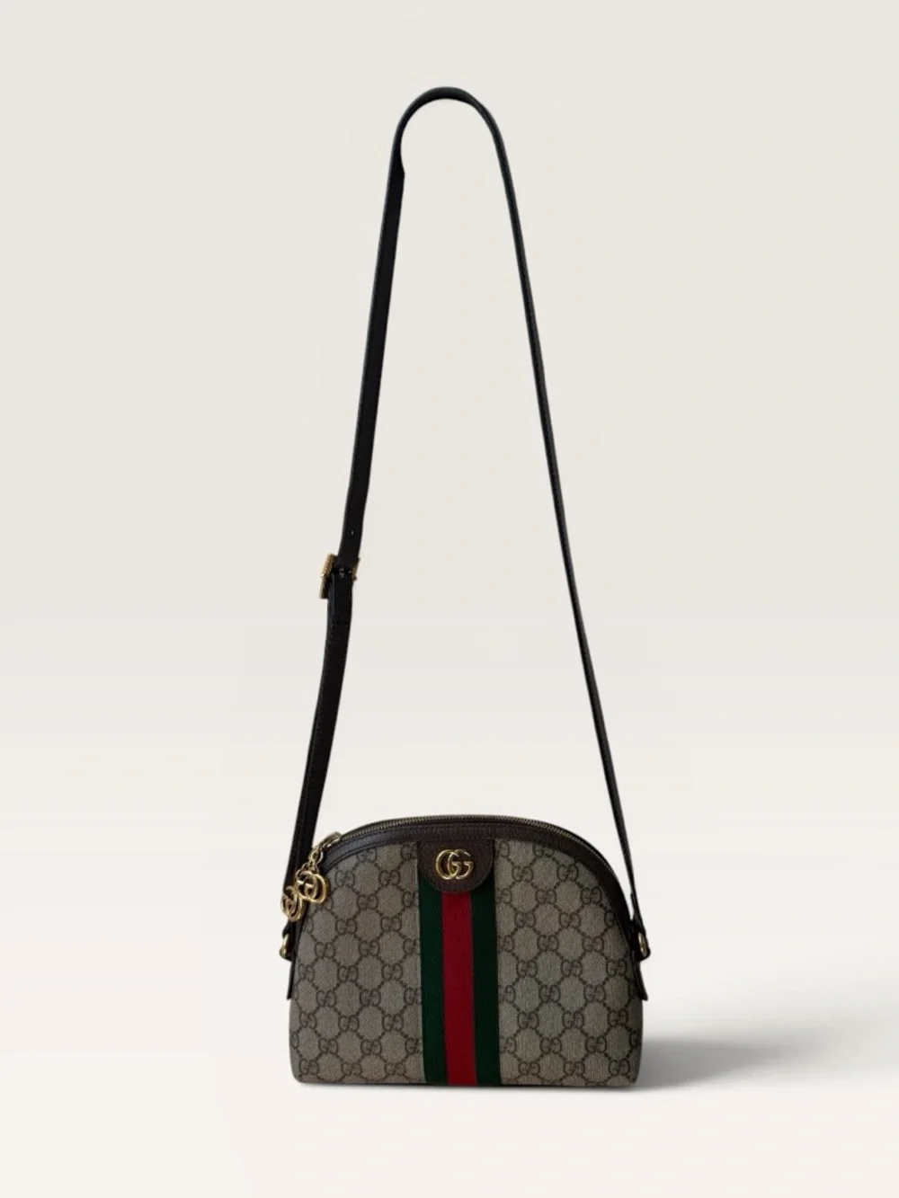 Gucci GG Supreme Canvas Crossbody Bag Web Stripe Ophidia Small Done - Picture 16 of 16